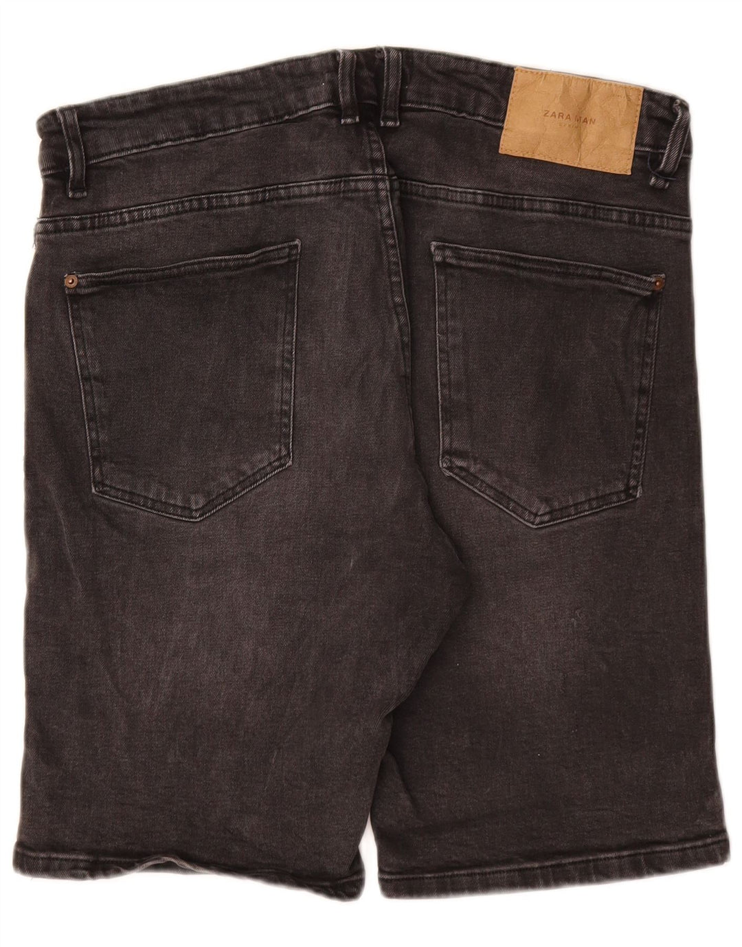 Pantaloncini di jeans da uomo ZARA EU 46 XL W36 cotone grigio