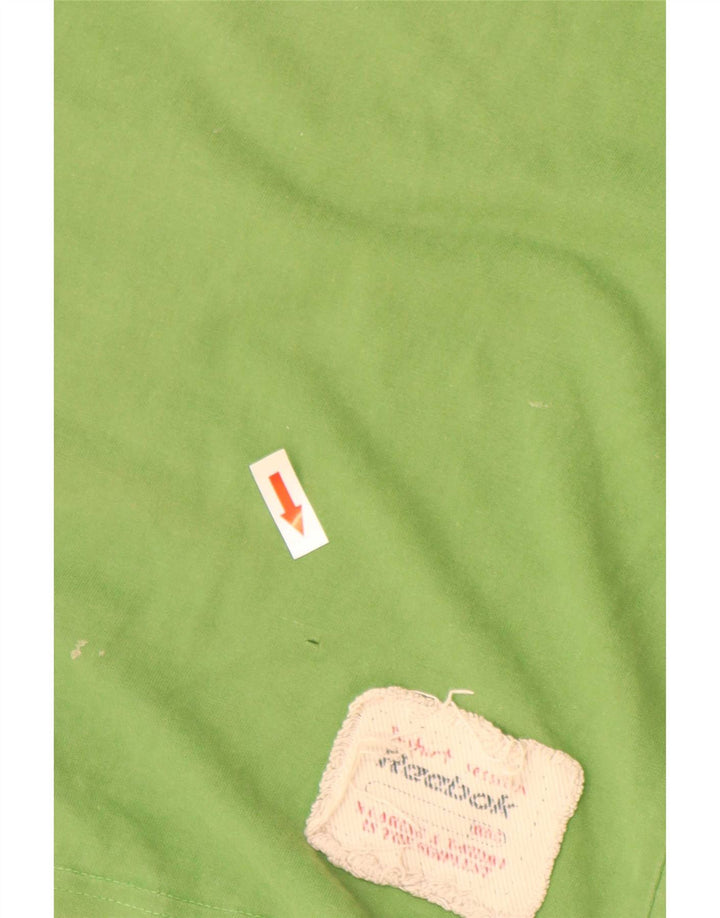 T-shirt grafica da uomo Reebok Top Small in cotone verde