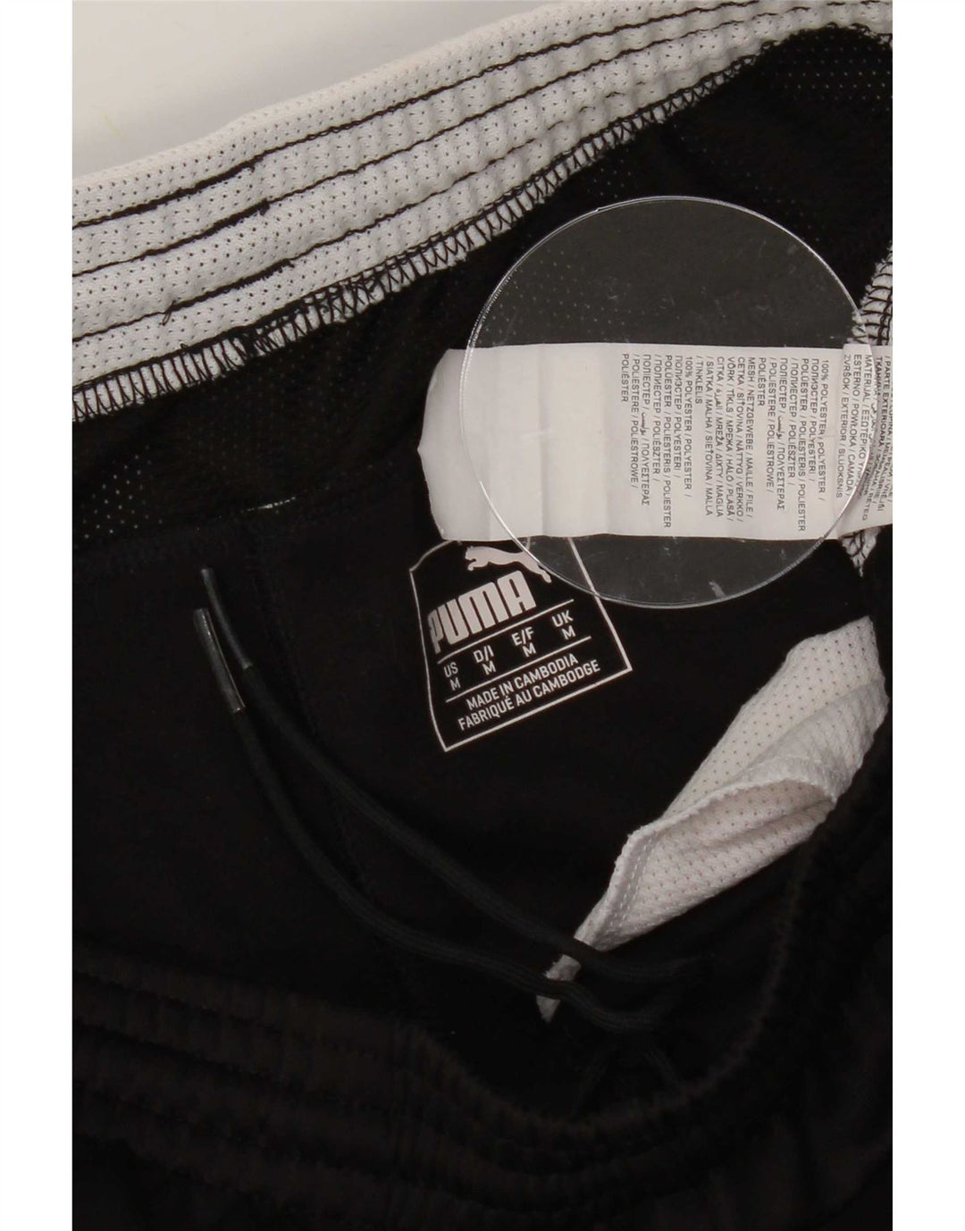 Pantaloncini sportivi grafici da uomo Puma Medium Nero Poliestere