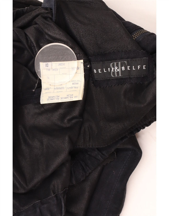 Giacca in pelle da uomo Belfe & Belfe IT 52 XL Pelle nera