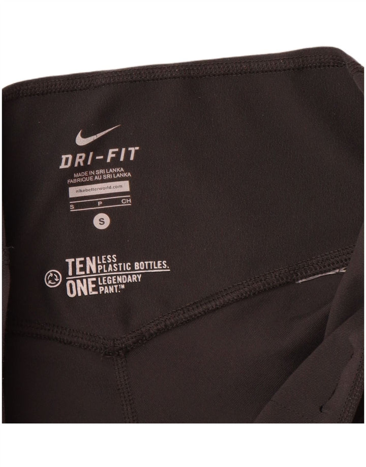 Leggings Nike Dri Fit Capri da donna UK 8 piccoli neri