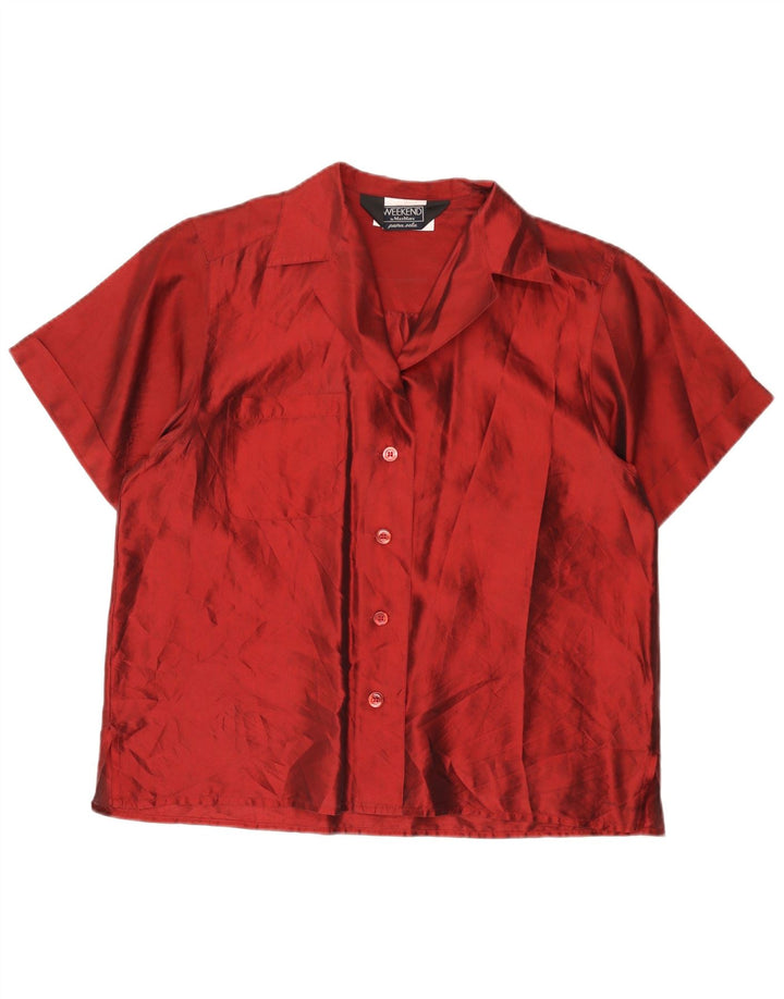 Camicetta da donna a maniche corte da weekend Max Mara IT 42 Bordeaux medio