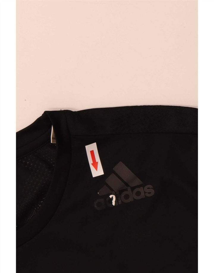 T-shirt Adidas Climacool da uomo, grande, in poliestere nero