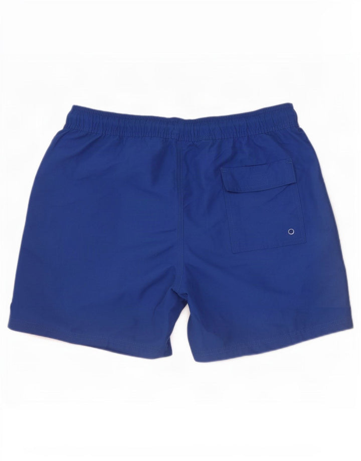 Pantaloncini da bagno da uomo Marks & Spencer blu medio in poliestere