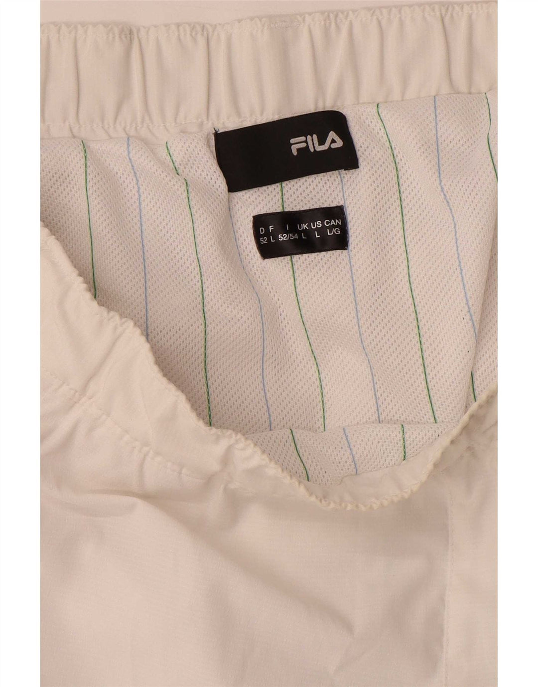 Pantaloncini da bagno Fila da uomo grandi bianchi