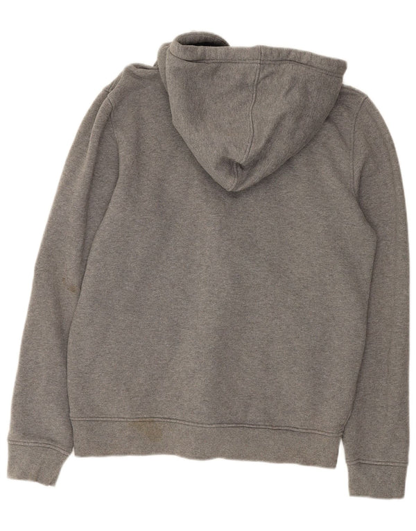 ANIMAL Mens Graphic Hoodie Jumper Small Grey Cotton