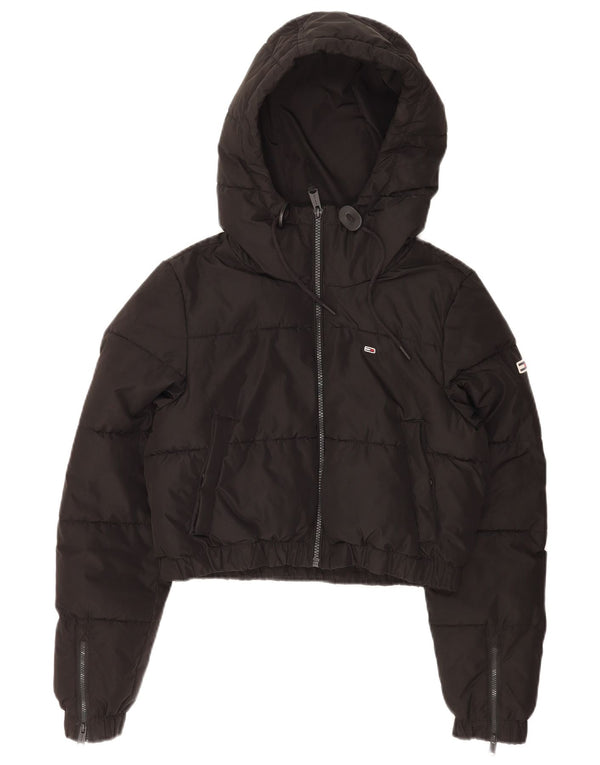 Giacca imbottita con cappuccio oversize da donna Tommy Hilfiger UK 6 XS nera