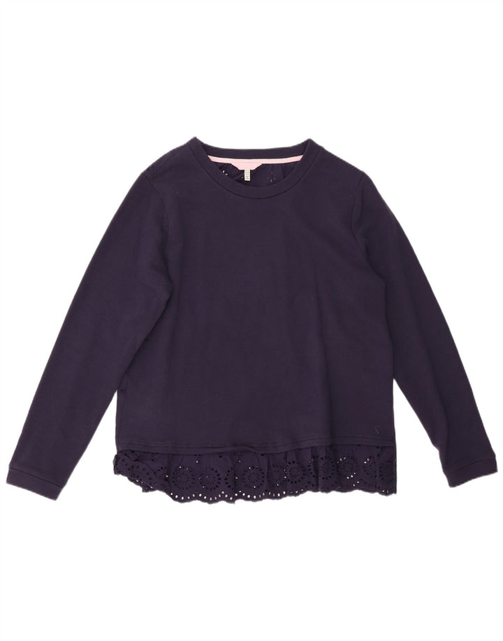 JOULES Camicetta da donna Top UK 12 Medio Blu Navy Cotone