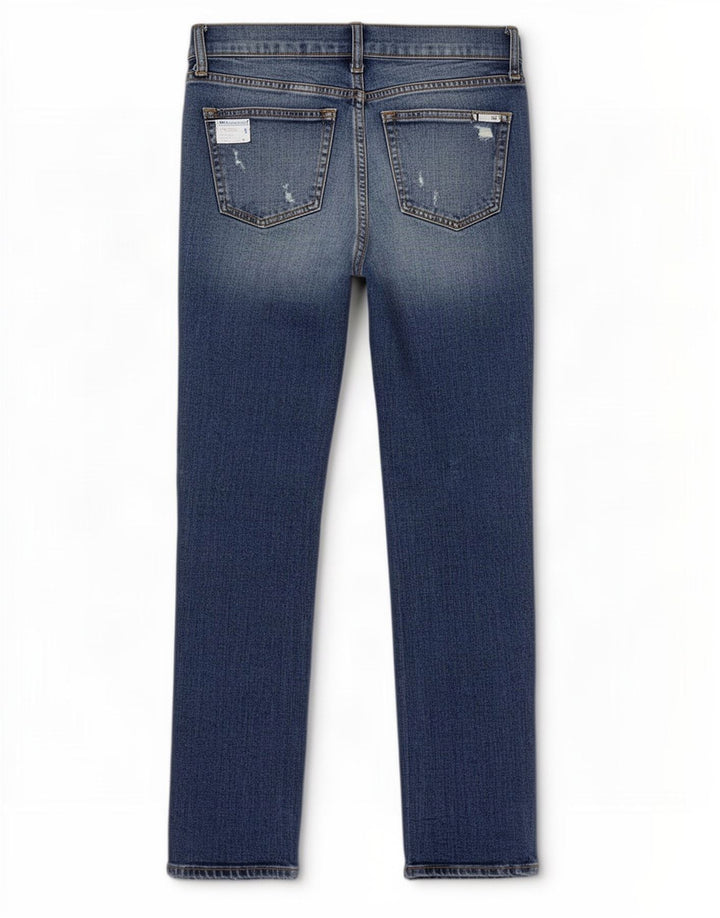 Jeans dritti invecchiati Gap da donna W26 L29 cotone blu