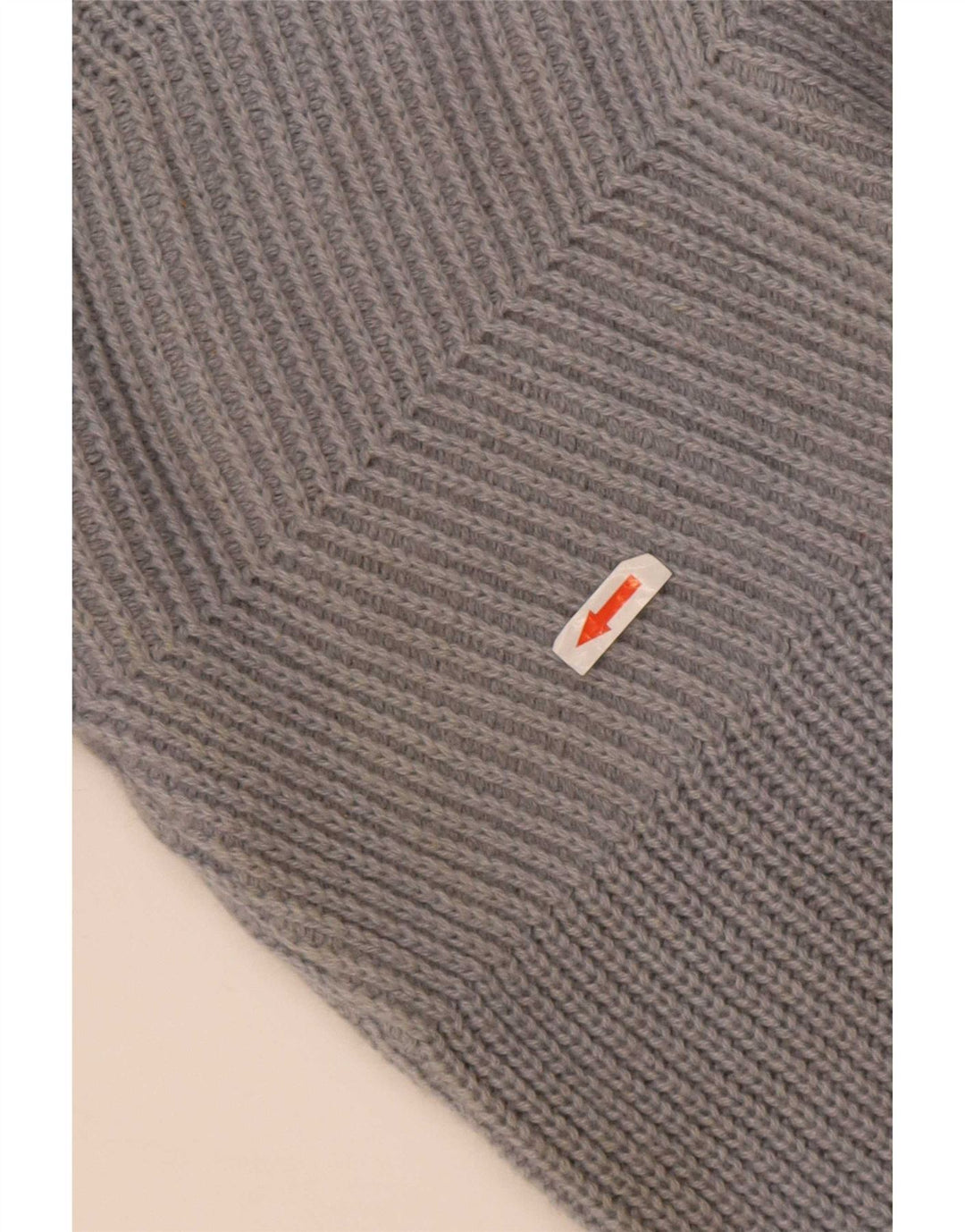Maglione girocollo da uomo vintage IT 50/52 grande lana grigia
