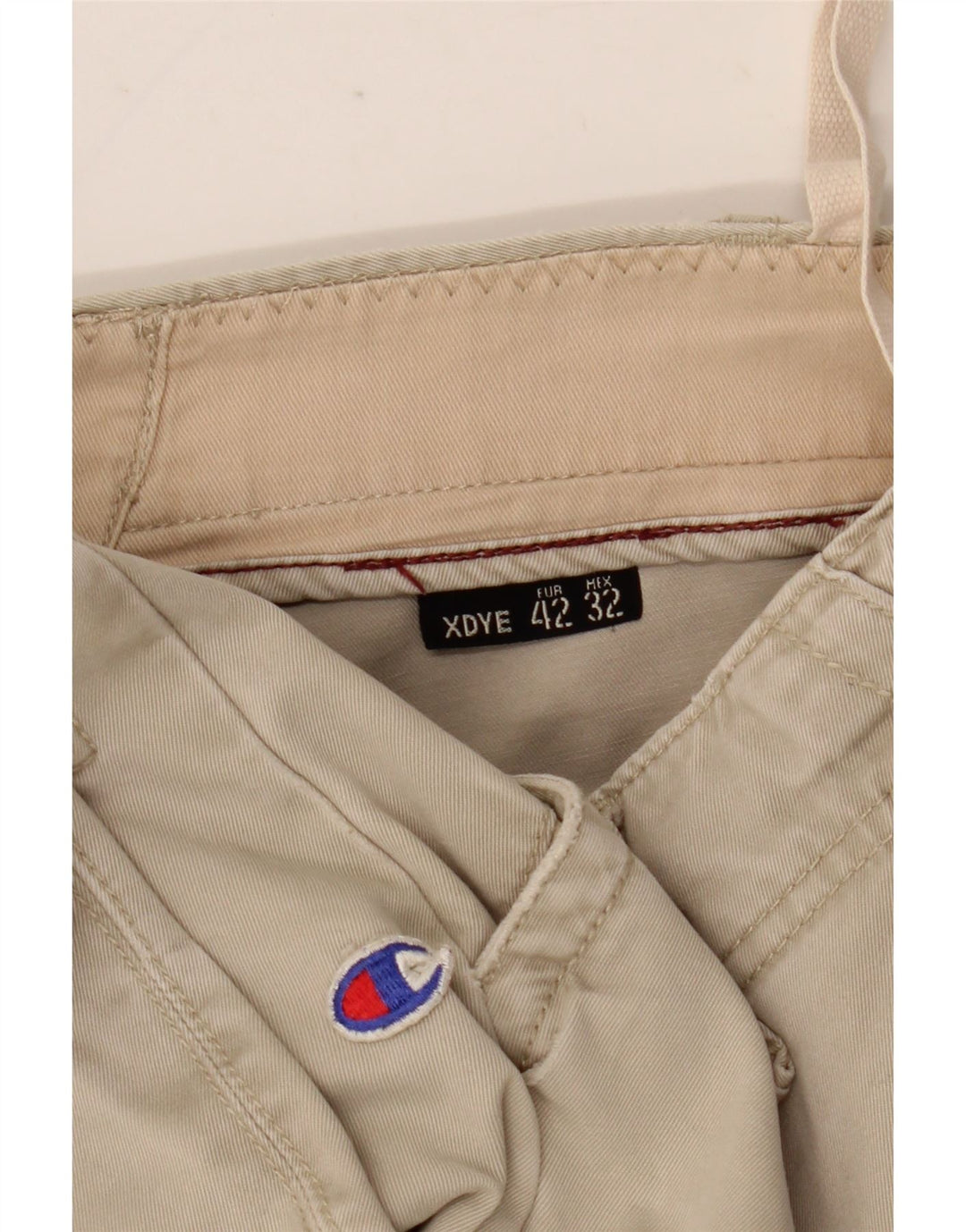 Pantaloni cargo dritti da donna XDYE EU 42 Large W34 L31 Beige
