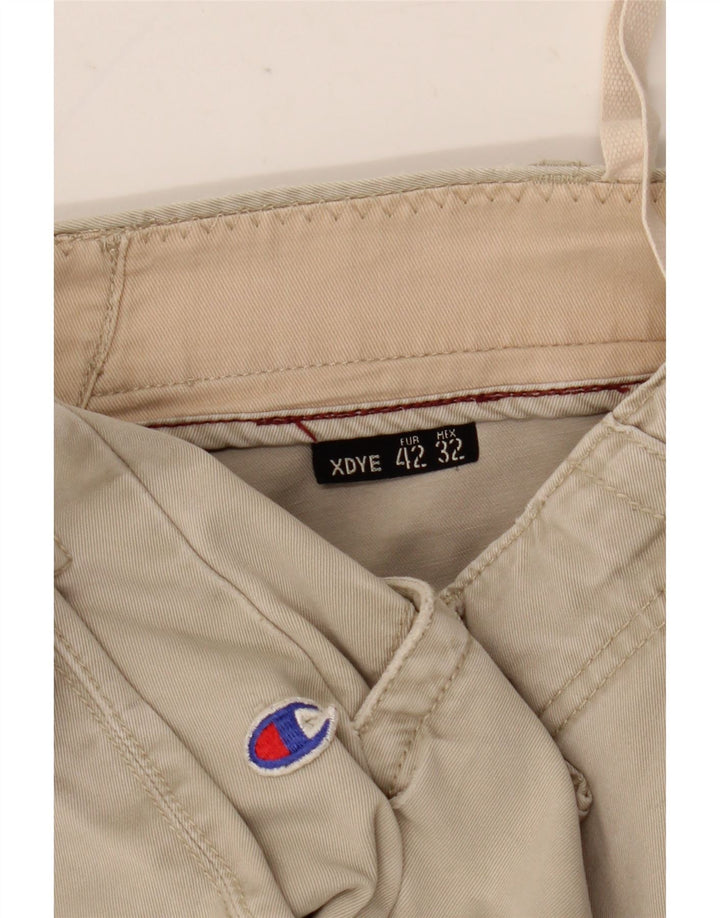 Pantaloni cargo dritti da donna XDYE EU 42 Large W34 L31 Beige