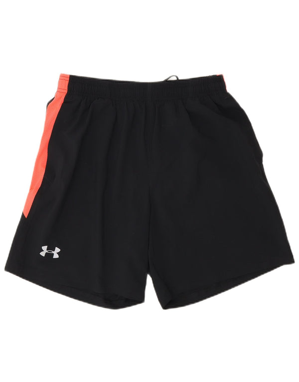 Pantaloncini sportivi Under Armour da uomo Heat Gear Medium Black Colourblock