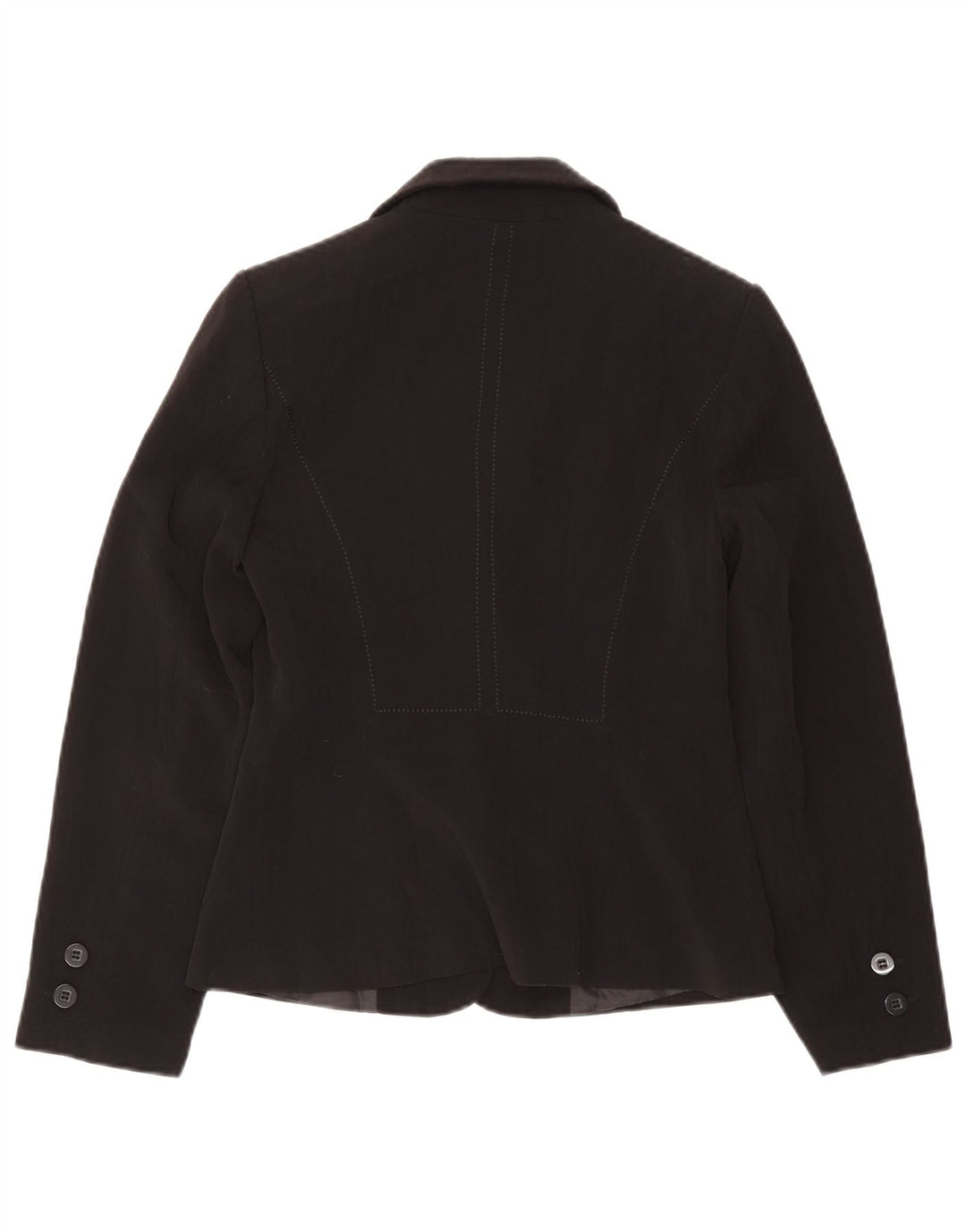 Giacca blazer a 2 bottoni Marks & Spencer da donna UK 8 piccola poliestere nero