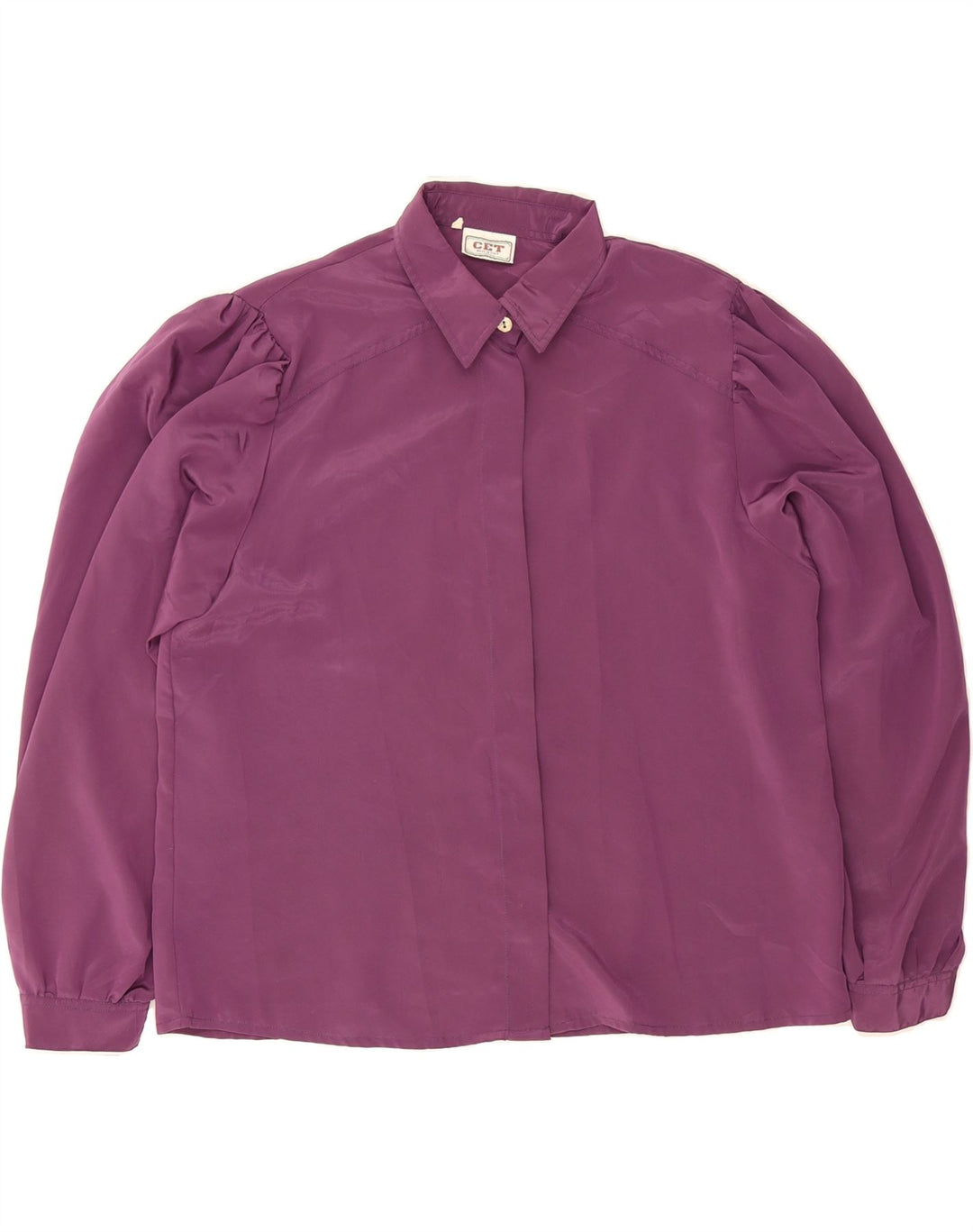 VINTAGE Womens Shirt Blouse IT 48 XL Purple Polyester Vintage Vintage and Second-Hand Vintage from Messina Hembry 