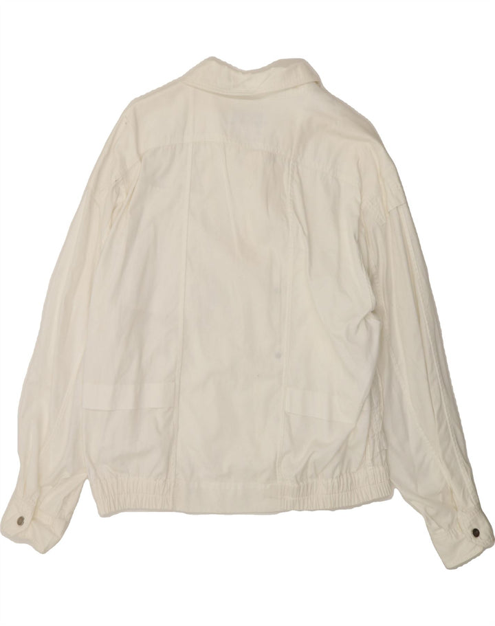 RODRIGO Mens Denim Jacket UK 36 Small White Cotton Vintage Rodrigo and Second-Hand Rodrigo from Messina Hembry 