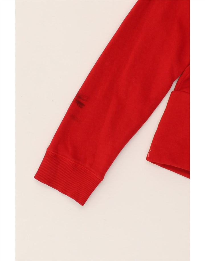 NIKE Womens Graphic Sweatshirt Jumper UK 10/12 Medium Red Cotton Vintage Nike and Second-Hand Nike from Messina Hembry 