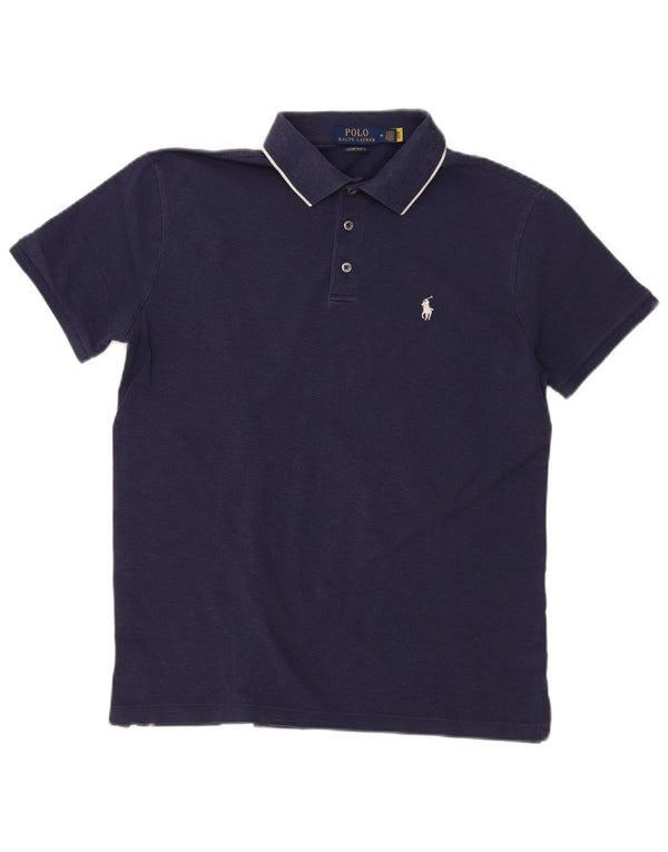 Polo Ralph Lauren Camicia slim fit personalizzata da uomo in cotone blu navy medio
