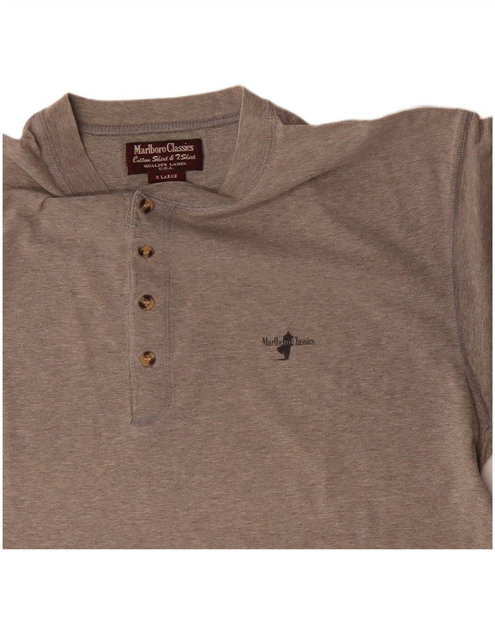 MARLBORO CLASSICS T-shirt da uomo Top XL in cotone grigio