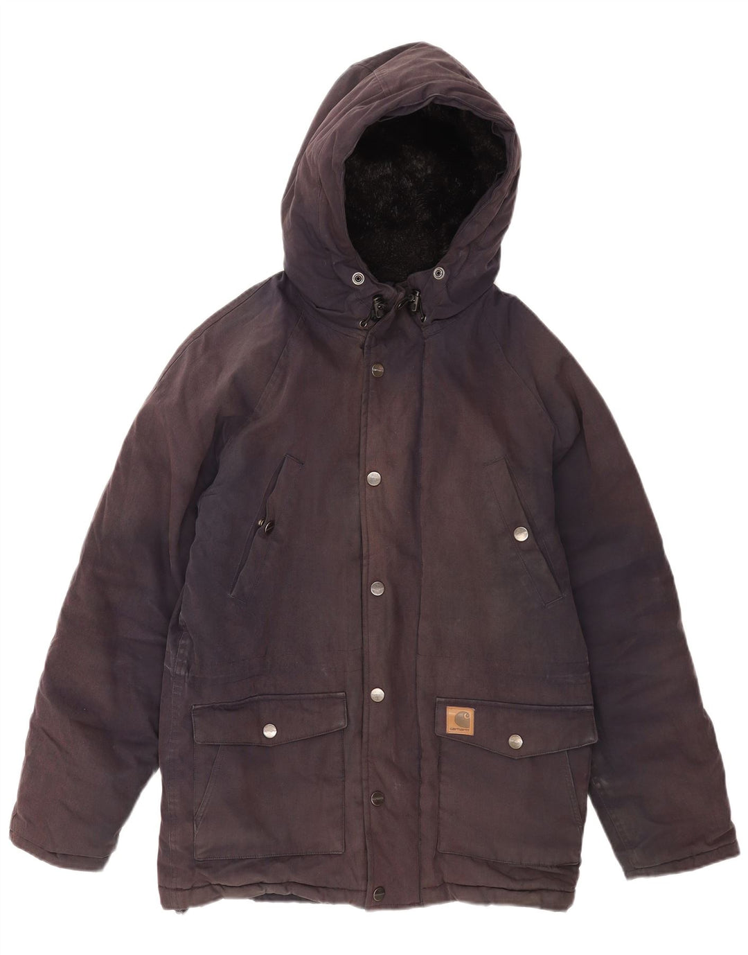 Giacca a vento con cappuccio da uomo Carhartt UK 36 Small Poliestere blu navy