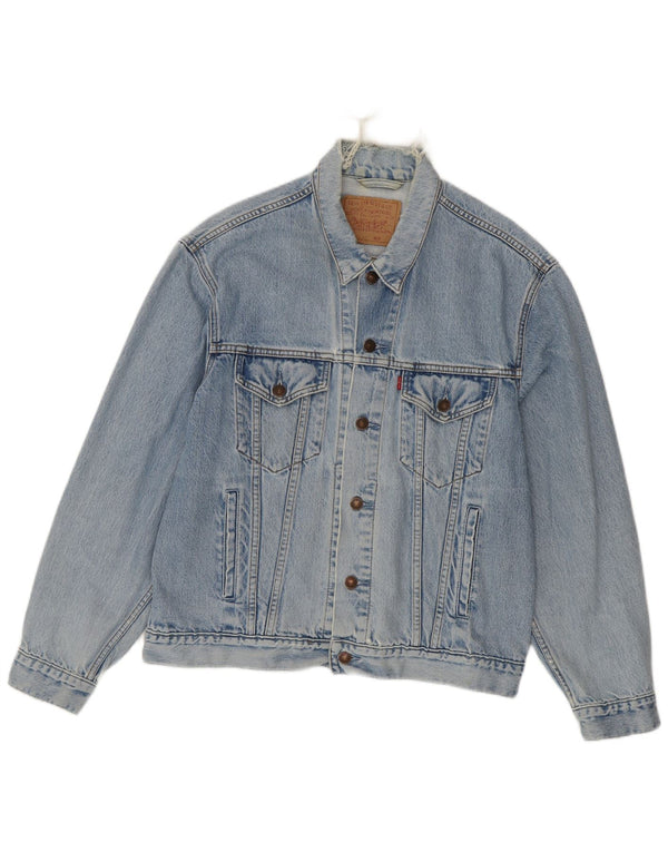 Giacca di jeans da uomo Levi's UK 40 grande cotone blu