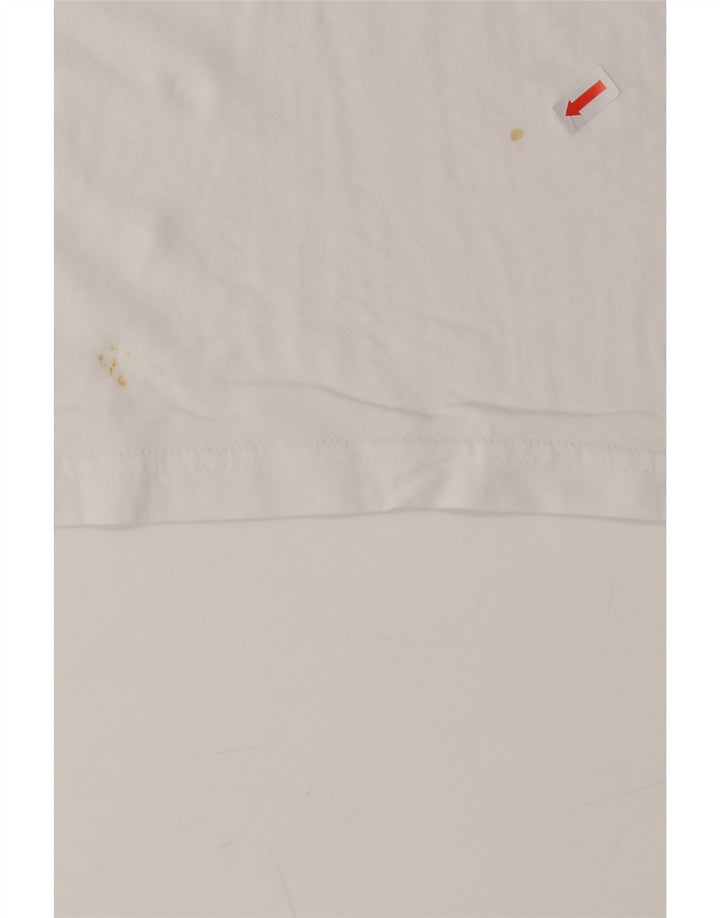 ALPHA INDUSTRIES Womens T-Shirt Top UK 10 Small White Cotton Vintage Alpha Industries and Second-Hand Alpha Industries from Messina Hembry 