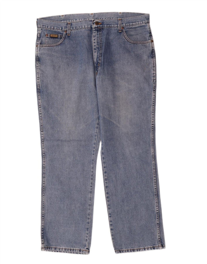 Jeans dritti da uomo Wrangler Texas W40 L30 in cotone blu