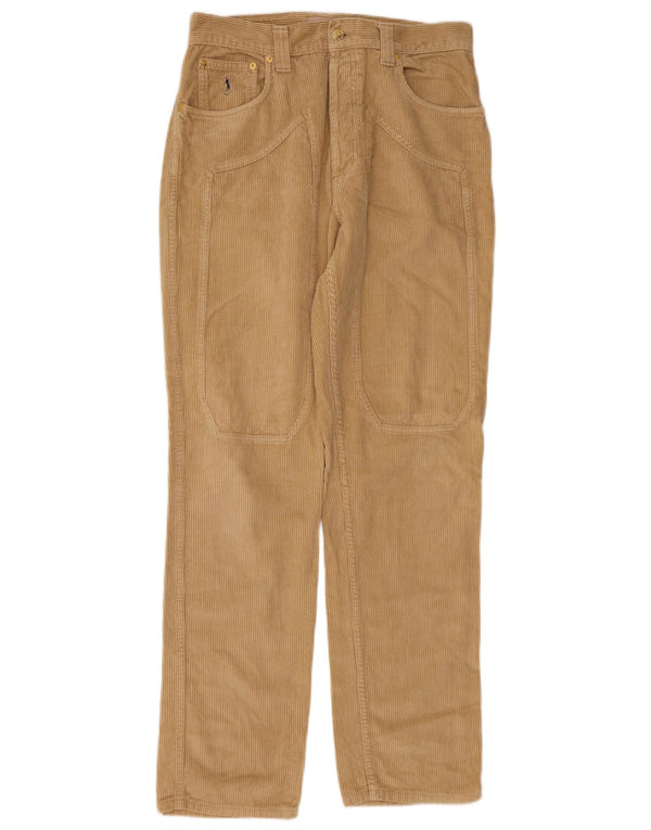 Pantaloni dritti da uomo in velluto a coste Jeckerson W36 L32 in cotone beige