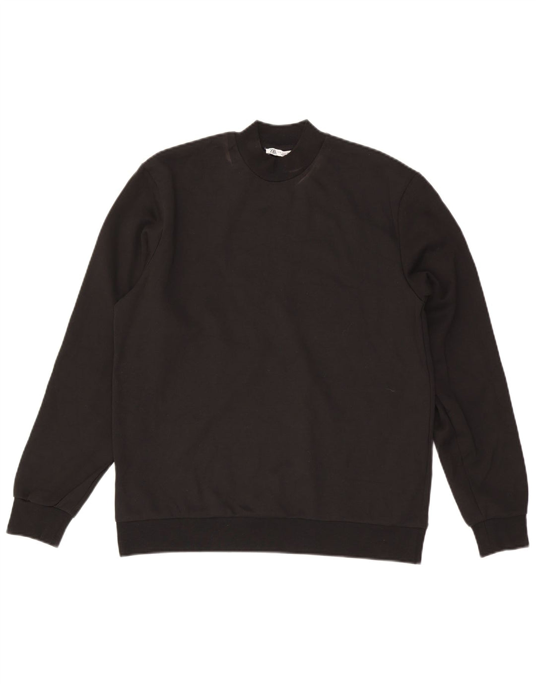 Felpa Zara Uomo Maglione Piccolo Cotone Nero