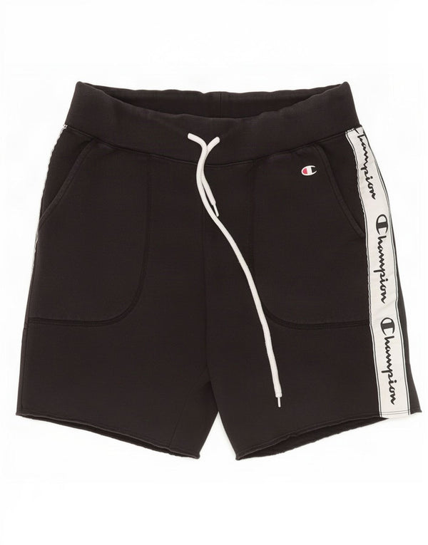 Pantaloncini sportivi grafici da uomo Champion piccoli in cotone color block nero