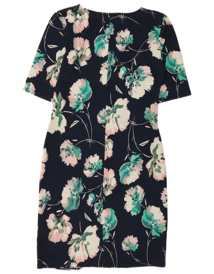 Abito tubino da donna Phase Eight UK 14 Grande poliestere floreale blu navy