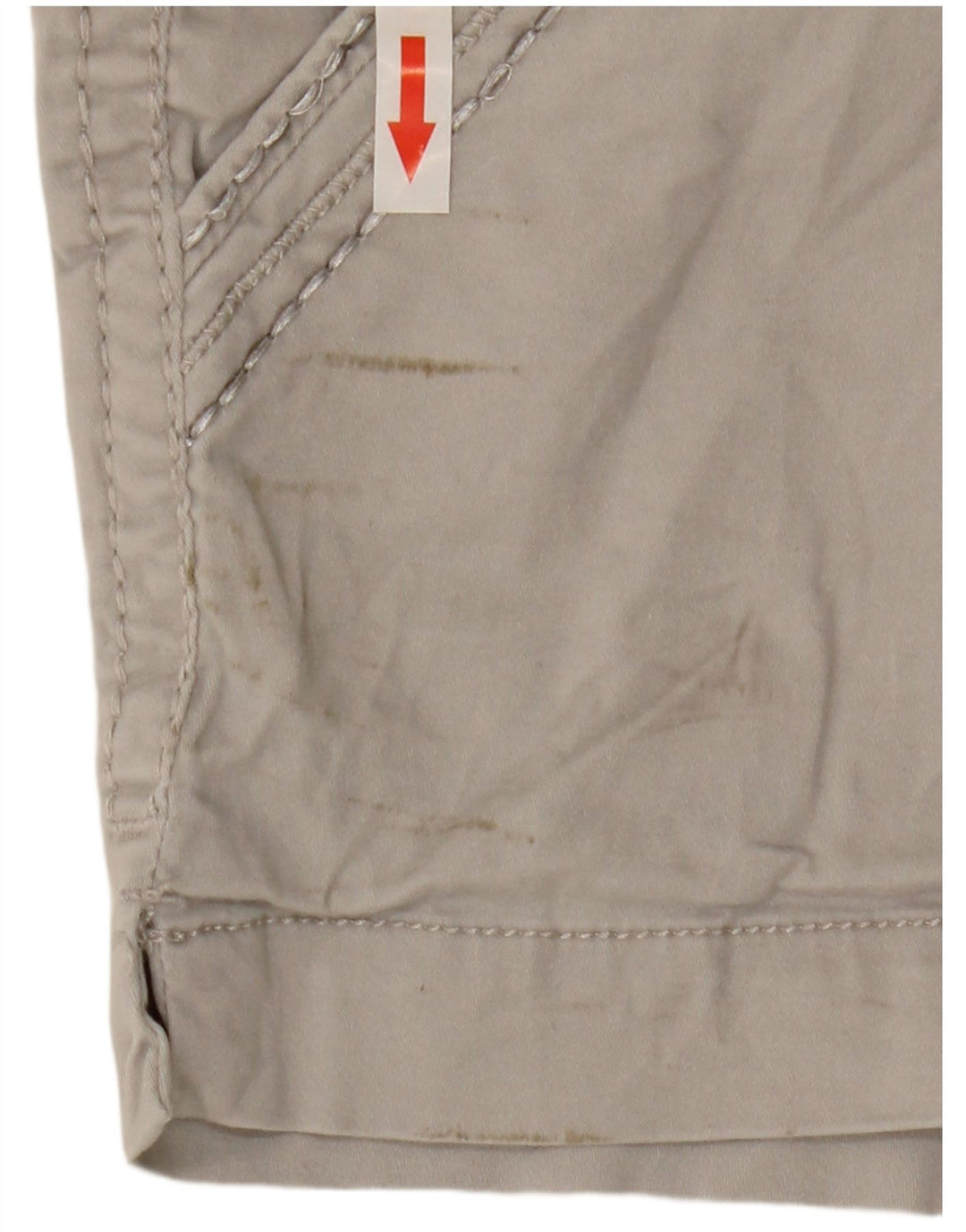 Pantaloncini chino da donna a vita bassa BKE W30 cotone grigio medio