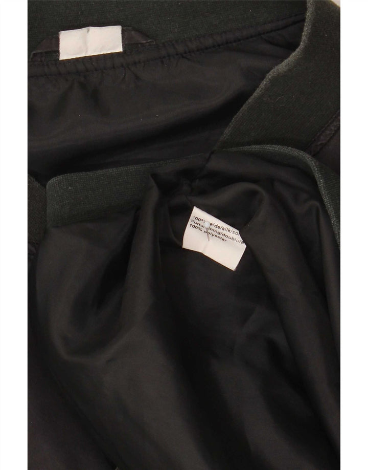 Giubbotto bomber vintage da uomo UK 42 XL in seta nera