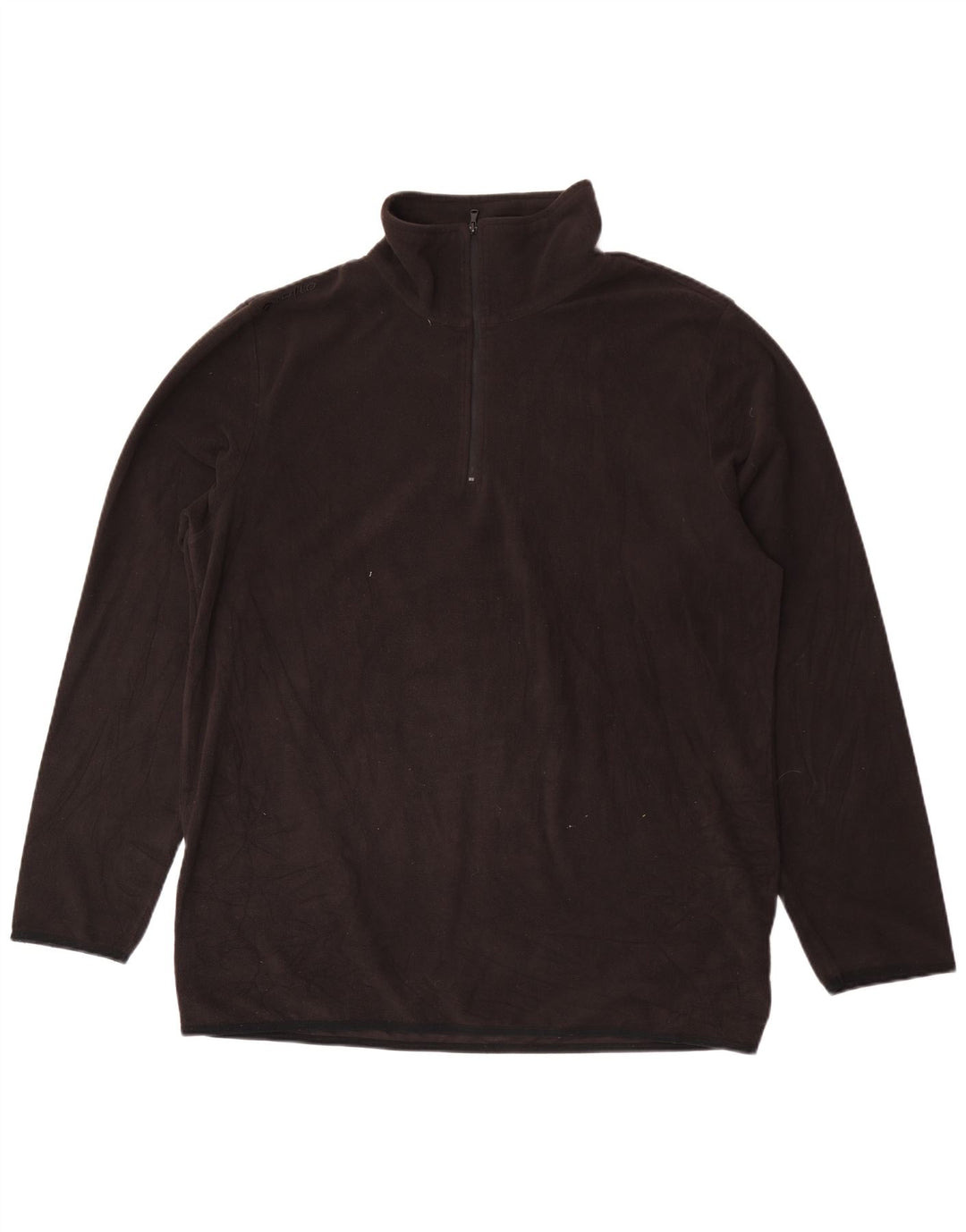 Maglione in pile da uomo con collo con zip Lotto 2XL poliestere nero