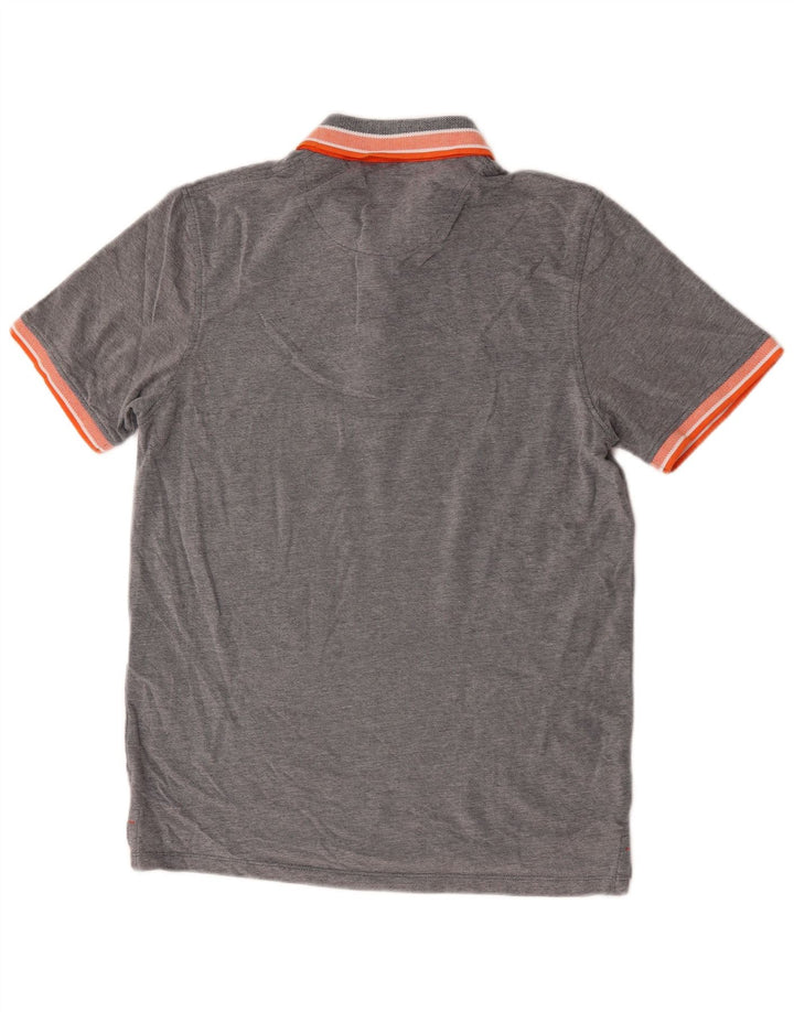 Polo da uomo Jack & Jones grande in cotone grigio