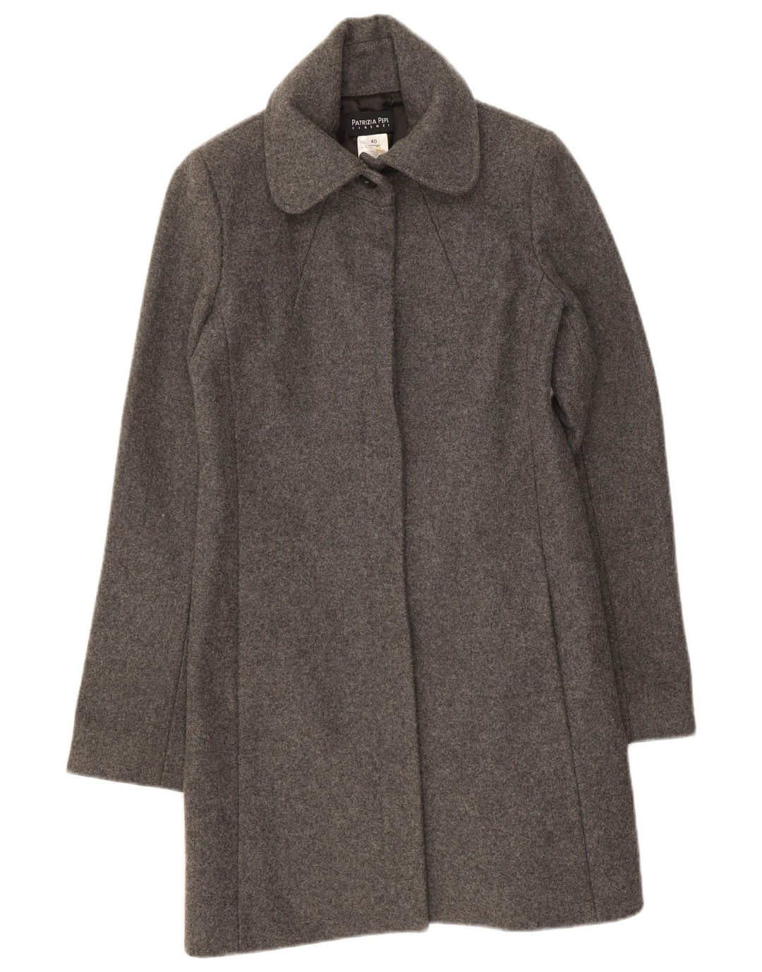 Cappotto Donna Patrizia Pepe IT 40 Small Grigio Lana