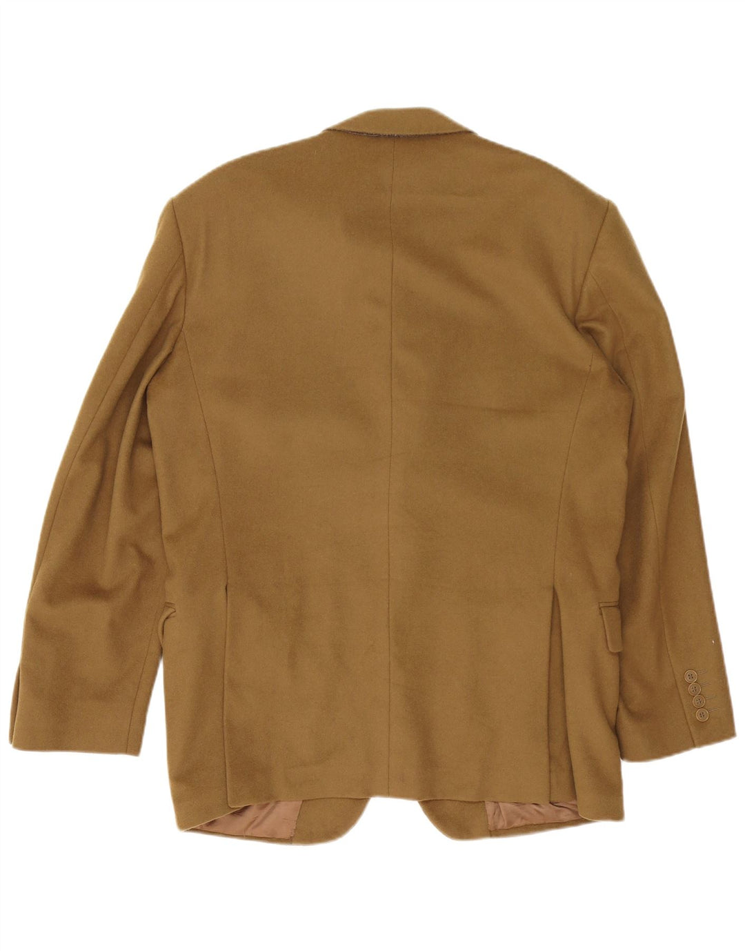 Giacca blazer vintage da uomo a 2 bottoni IT 52 XL kaki cashmere
