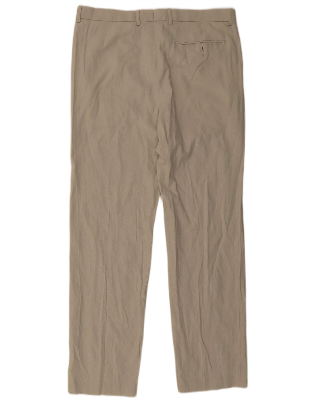 Pantaloni chino vestibilità regolare da uomo Marks & Spencer W36 L33 lino beige