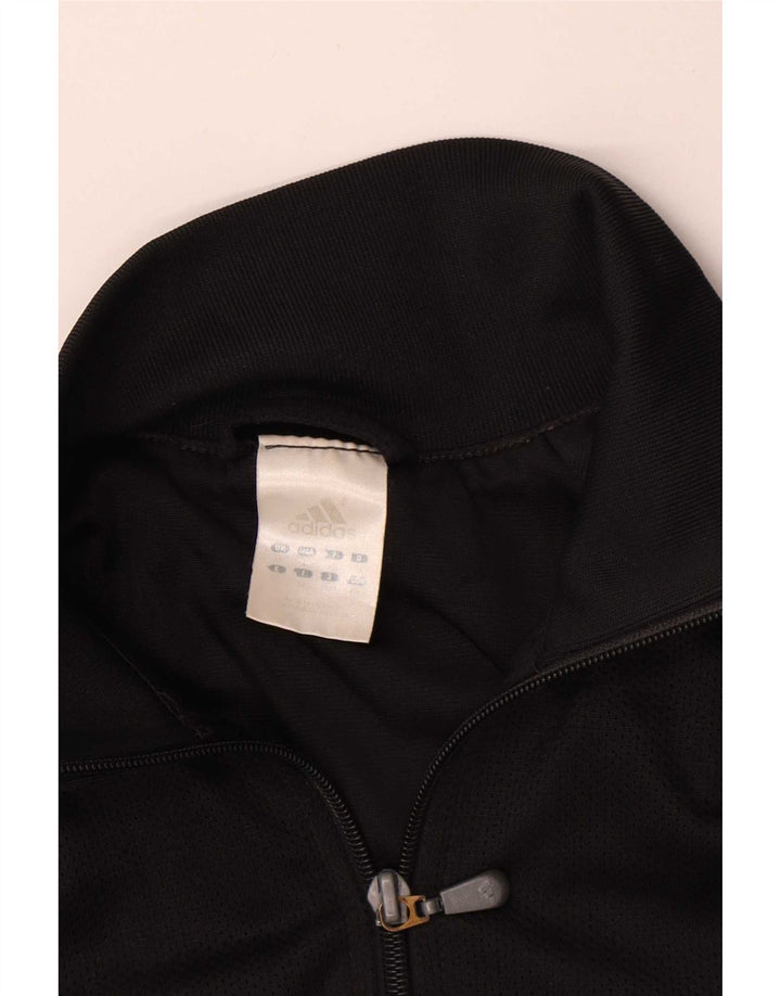 Giacca da tuta da donna Adidas UK 16 grande poliestere nero