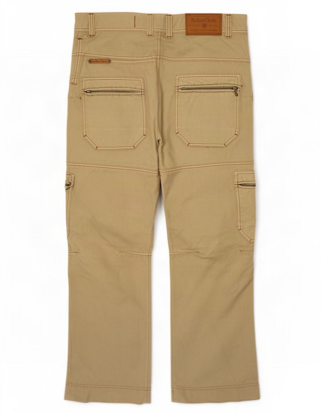 Pantaloni cargo dritti da uomo Marlboro Classics W32 L34 cotone kaki