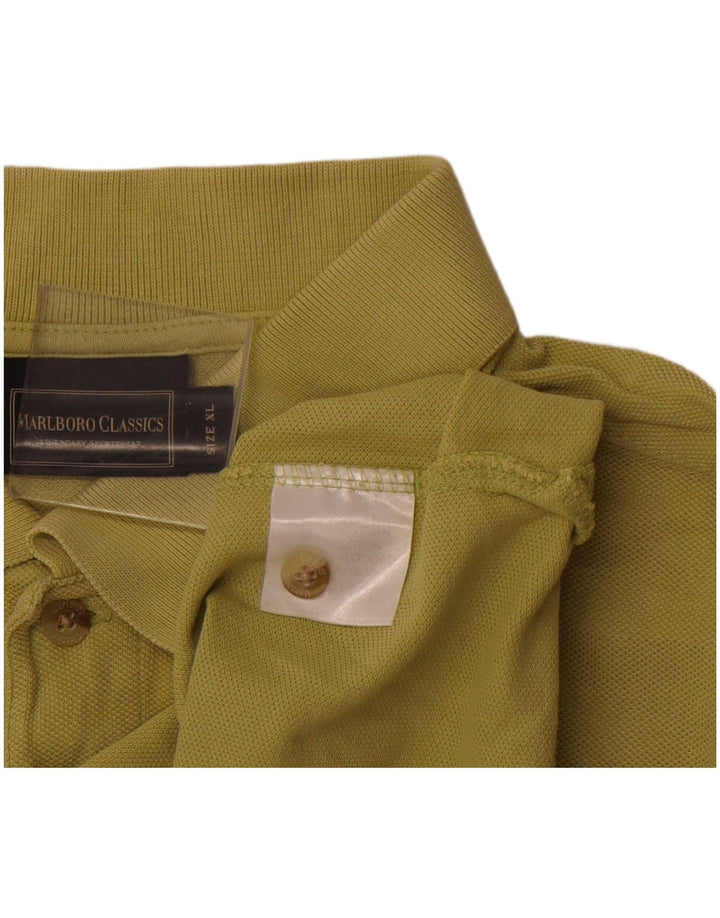 MARLBORO CLASSICS Polo da uomo XL in cotone verde