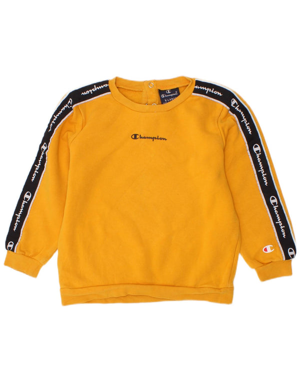 Felpa grafica Champion da ragazzo, 2-3 anni, XL, colore giallo