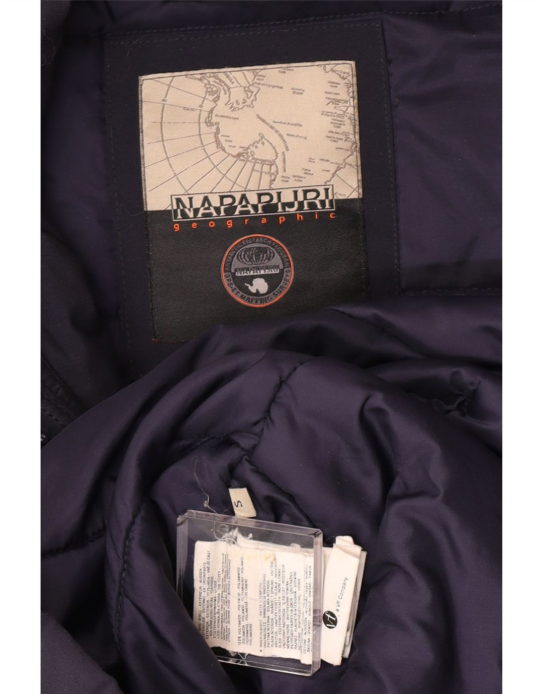 Giacca Parka da uomo con cappuccio Napapijri UK 36 Small Blu Navy Poliammide