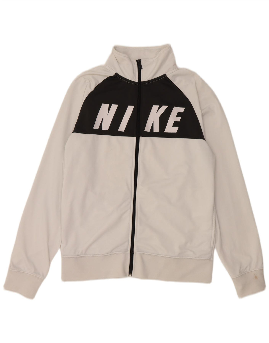 NIKE Giacca da tuta grafica da uomo in poliestere color block bianco medio