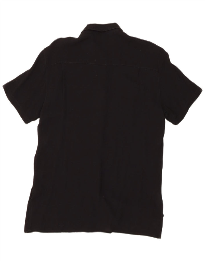 Camicia a maniche corte da donna Marella UK 10 Small Nera in viscosa