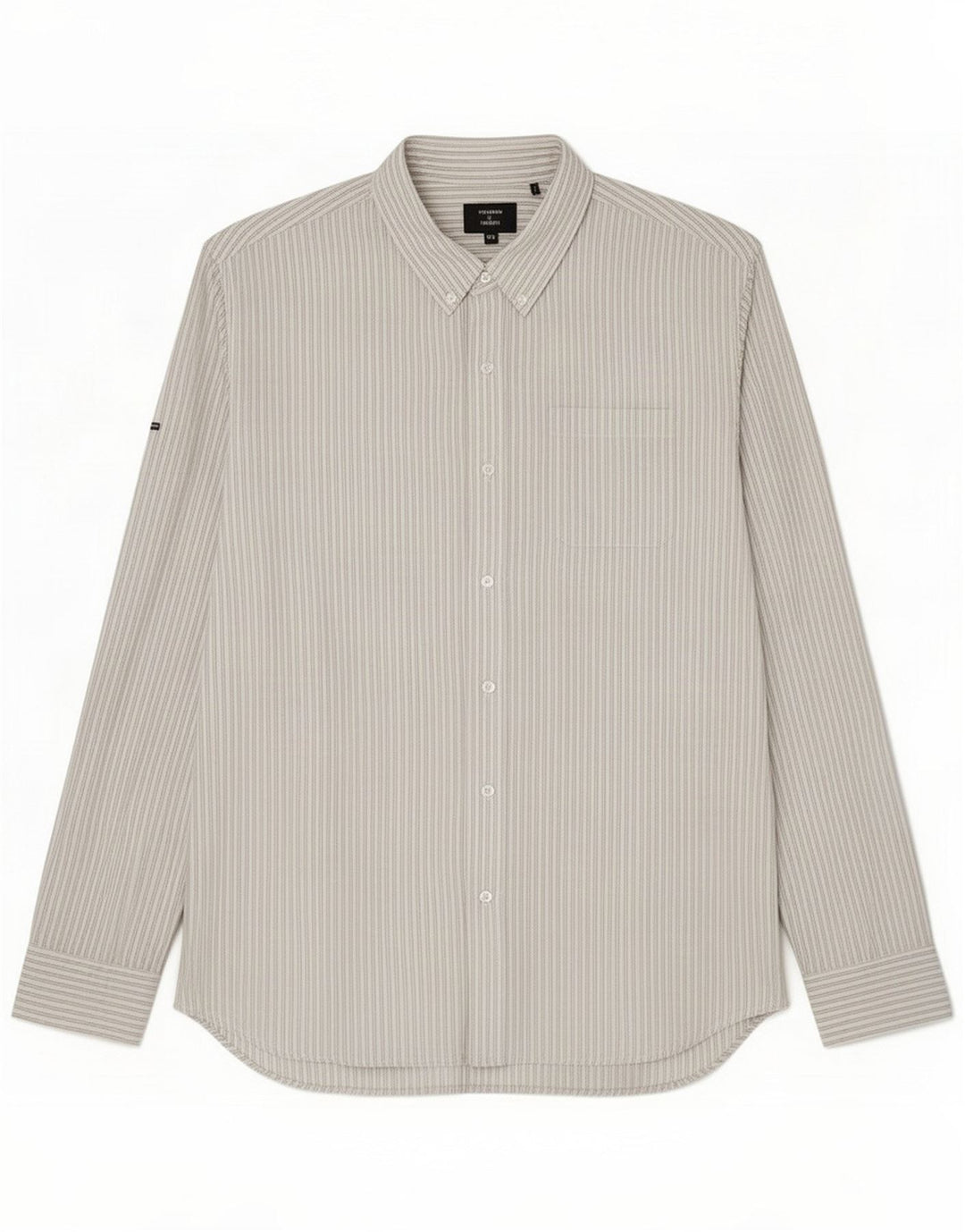 Camicia da uomo Superdry 3XL Cotone a righe grigie