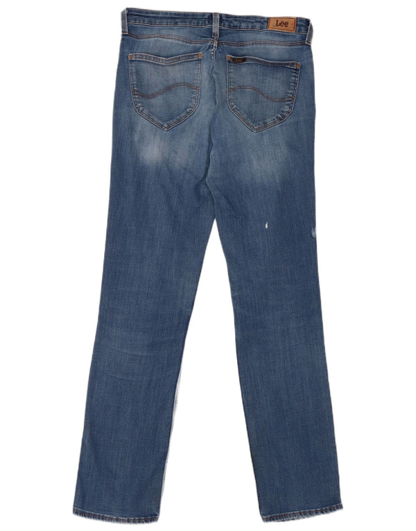 Jeans dritti Marion da donna Lee W30 L31 cotone blu