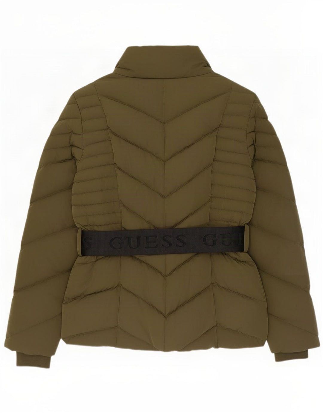 Giacca imbottita grafica da donna Guess UK 12 medio poliestere kaki