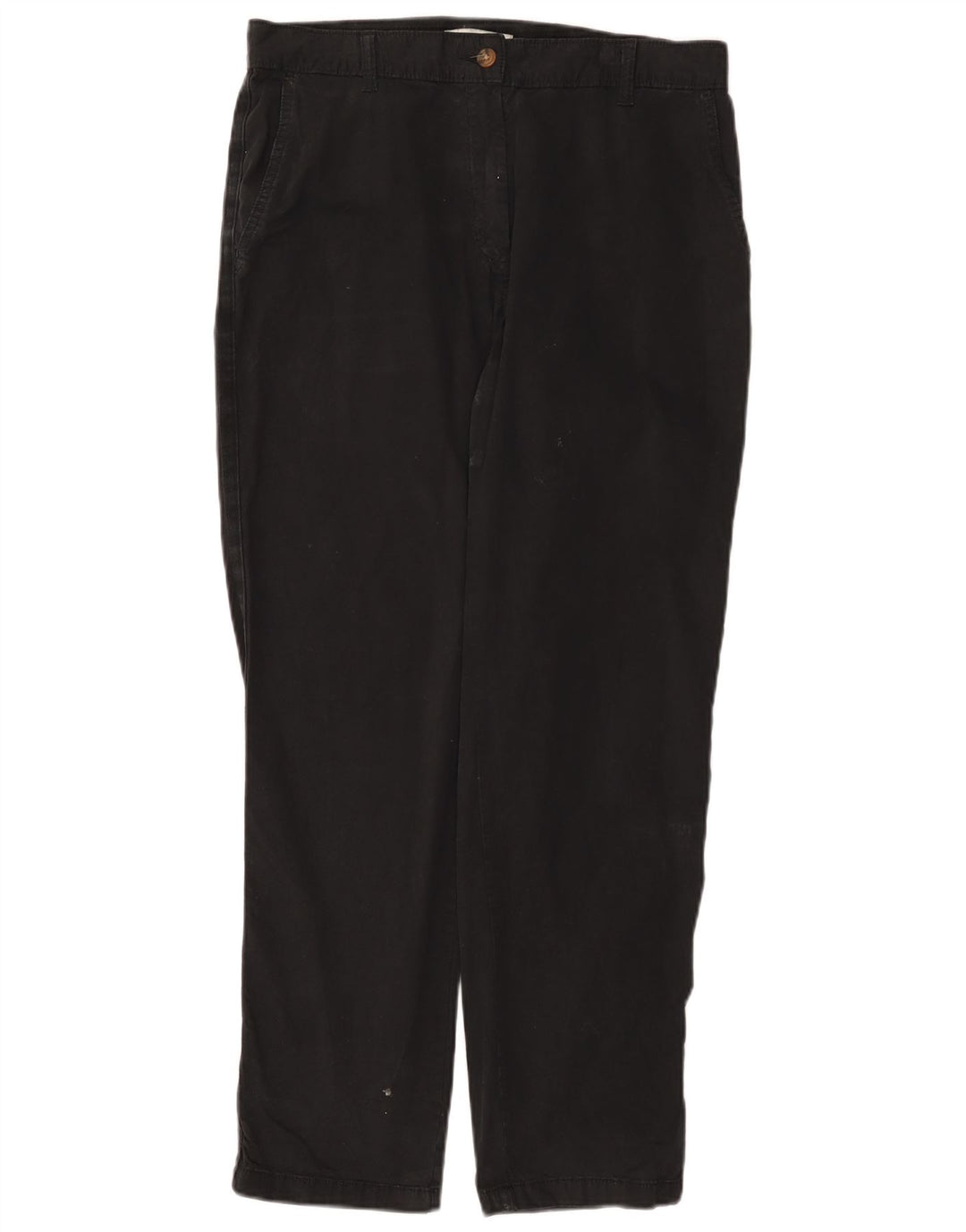 Pantaloni chino dritti da donna Marks & Spencer UK 12 MediumW32 L29 Nero