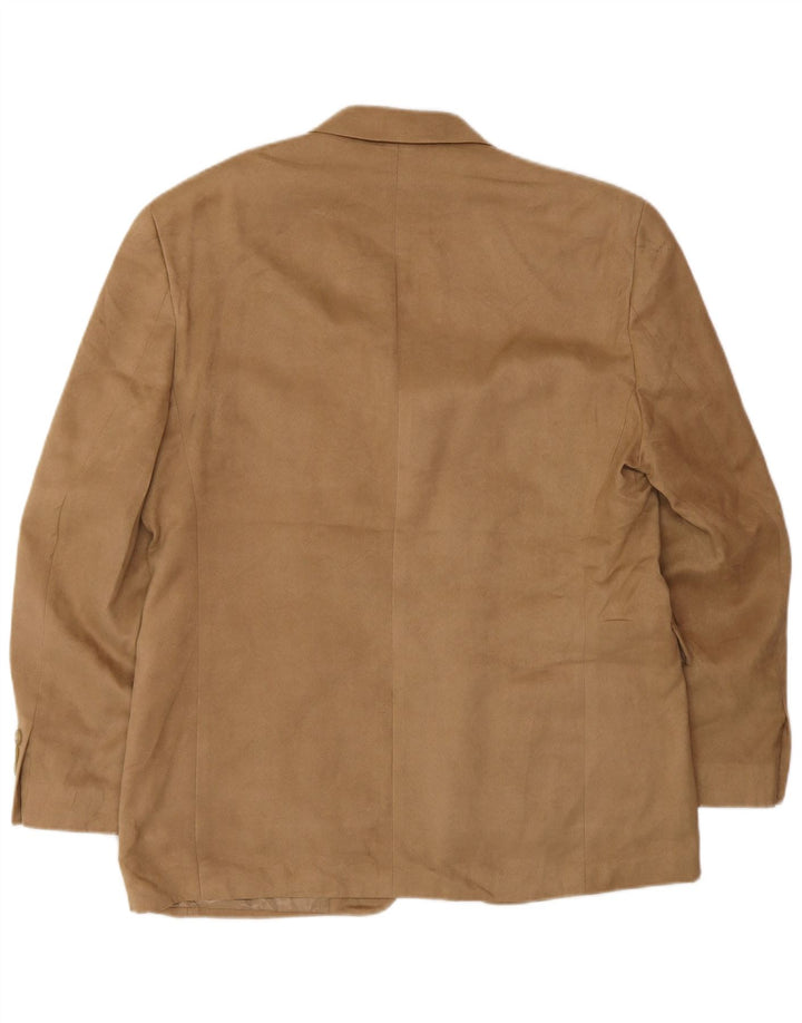 Giacca blazer a 3 bottoni da uomo Chaps UK 38 Poliestere beige medio
